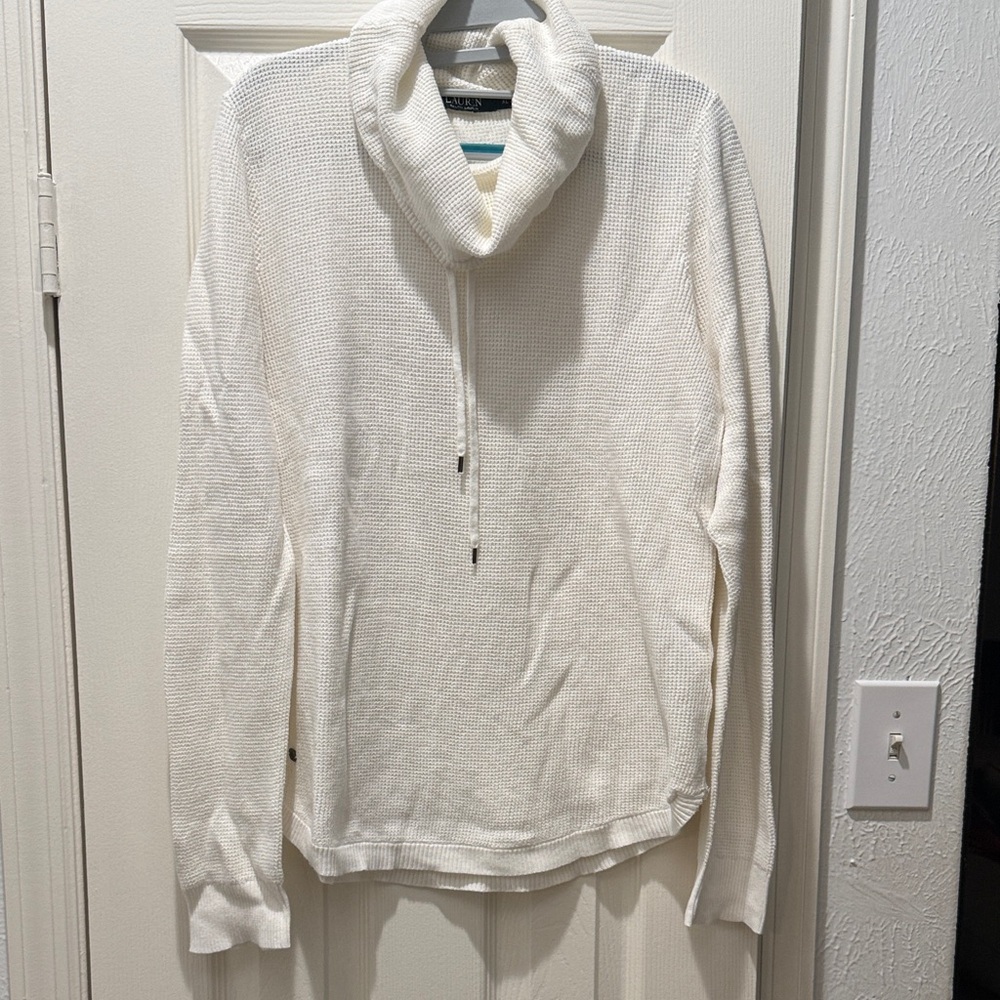 Ralph Lauren Cream Cowl Neck Sweater